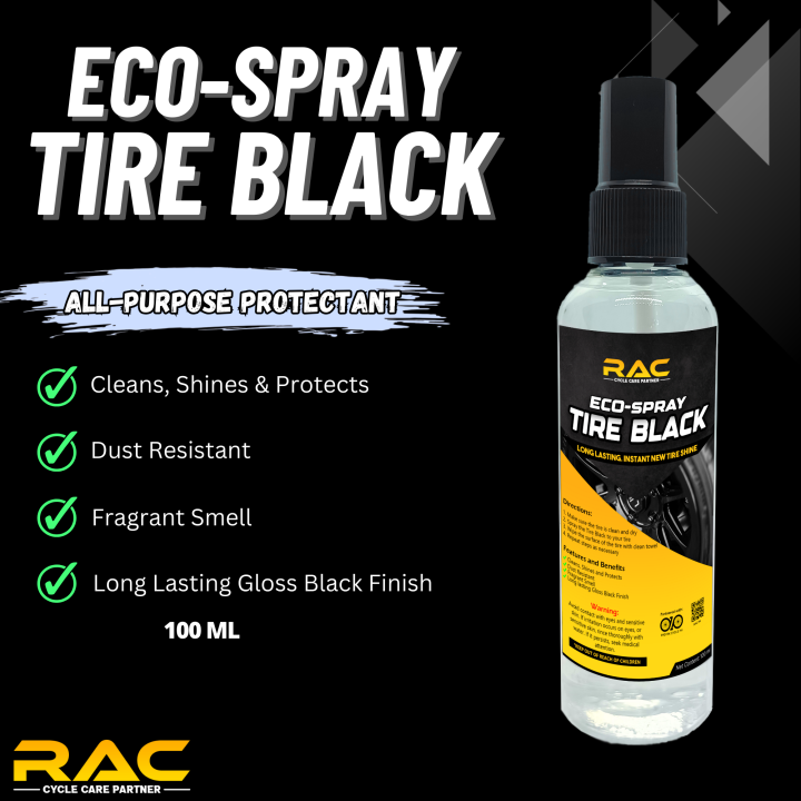 RAC Tire Black 100ML Bike/Motorcycle/Car Lazada PH
