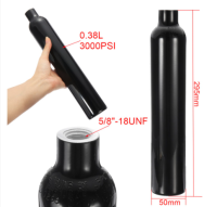 0.38L 5/8 "-18UNF ถังอลูมิเนียม Air ขวด4500 PSI สำหรับ Paintball PCP