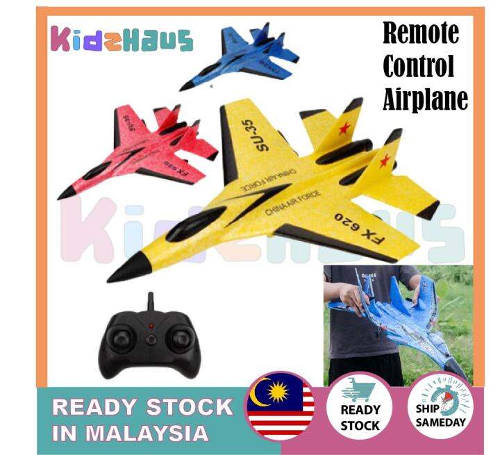 Kids Remote Control Airplane Flying Toys SU35 Fighter Jet Remote