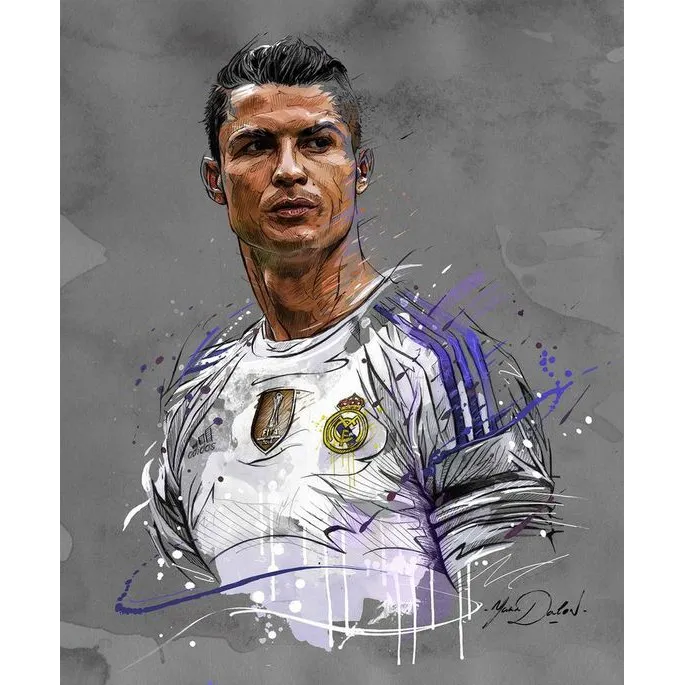 Draw Cristiano Ronaldo l Vẽ Ronaldo  YouTube