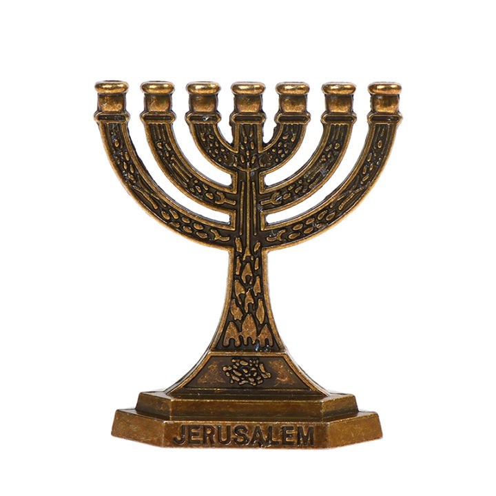 rayua-7สาขาเทียนผู้ถือหุ้น-jewish-were-candle-holder-relic-ornament