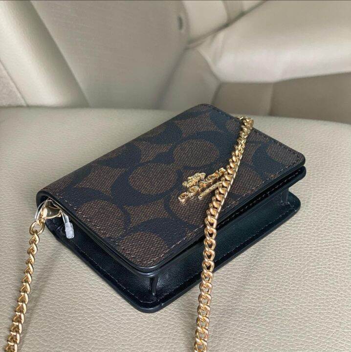 Guaranteed Original Coach 6650 Mini Wallet On A Chain In Signature ...