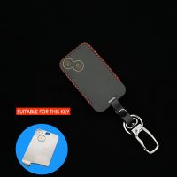 ✗✎ Leather Key Case For Renault Laguna Space Remote Control Smart Card 433mhz Pcf7947 id46 Transponder Chip Car Cover Shell