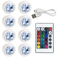 USB Rechargeable LED Ambient Light Car Interior Decoration Wireless Remote Control Auto Roof Foot Atmosphere Lamp RGB Waterproof