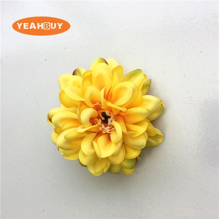 cw-5pcs-7cm-artificial-dahliaheadchrysanthemum-fakefor-weddingdecorationwreathdecor-hot