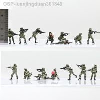 Luanjingduan361849 8ชิ้น1/72 Scale ชุดทหารกลุ่มที่ต่อสู้รัสเซีย8ร่างของเล่นโมเดลตกแต่งฉากตุ๊กตา