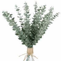 6/12/24pcs Eucalyptus Stems Artificial Eucalyptus Leaves Decor Faux Greenery branches leaves for wed parti decor Home Decoration Traps  Drains