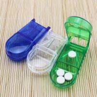 1 PC Medicine Tablet Cutter Pill Storage Box Splitter Drugs Tablet Cutter Divider Storage Case Health Care Pill Medicine Case Medicine  First Aid Stor