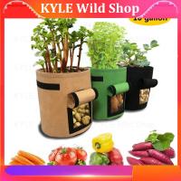 KYLE Wild Shop 10 Gallon Plant Grow Bags Home Garden Potato Pot Vegetable Growing Bags Moisturizing Jardin Vertical Garden Bag Tools