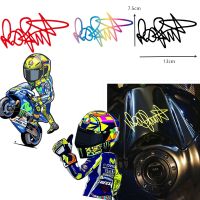 JDM 46 Rossi Signature Motorcycle Sticker Waterproof Reflective Decal Bumper Window Decoration Decals  Emblems