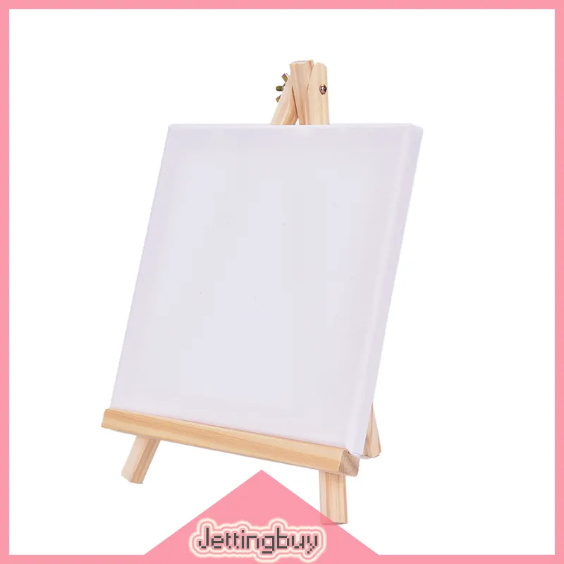 JETTINGBUY Mini Wooden Tripod Easel Display Painting Stand Card Canvas  Holder