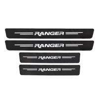 Hot New 4Pcs for Ford Ranger T5 T6 T7 T8 2022 2021 2019 - 2005 Car Door Sill Stickers Auto Threshold Protector Decal Tuning Accessories