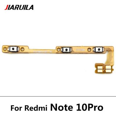 10ชิ้น/ล็อตเปิดปิดปุ่มปรับระดับเสียงปุ่ม Flex Cable สำหรับ Xiaomi Redmi 6 6a 7 7a 8 8a 9 9a หมายเหตุ6 7 8 8T 9 9S 10 Pro 5G