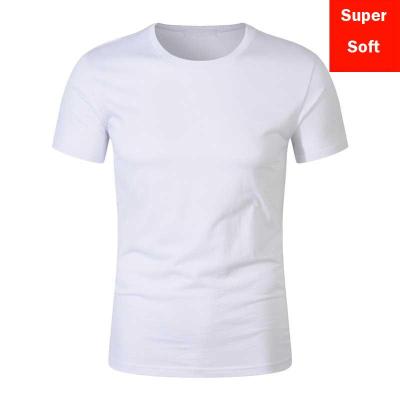 Summer Super soft white T shirts Men Short Sleeve cotton Modal Flexible T-shirt white color Size S-XXXL