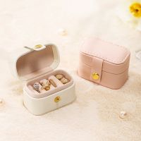 ▣┋✻ LJ7.23 Charmingbox แบบพกพามินิแหวนกล่องเครื่องประดับของขวัญออแกไนเซอร์กรณีหนัง PU เดินทางเก็บต่างหูที่ใส่เครื่องประดับออแกไนเซอร์ Boxes