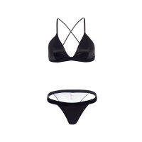 New Summer Sexy Ultra-thin Bra Set French Silk Bralette Unlined 34 Cup Women Underwear Simple Comfortable Push Up Brassiere