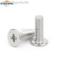 10/25pcs CM M1.4 M1.6 M2 M2.5 M3 M4 M5 M6 A2 304 Stainless Steel Cross Phillips Ultra Thin Super Low Flat Wafer Head Screw Bolt