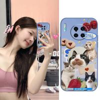 Liquid silicone shell soft shell Phone Case For Huawei Mate 30 Pro/Mate30E Pro Cartoon cute phone case Solid color