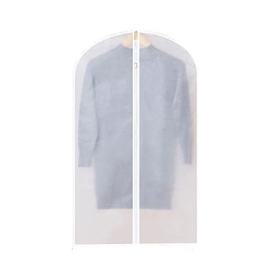 luluhut Translucent garment bag covers for clothes with zipper clothes protector dust cover Storage bag for fur coat suit bag
