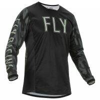 จักรยานเสือภูเขาชั้นเชิงจลน์ Fly Racing แขนยาวมีรูระบายอากาศเสื้อเจอร์ซีย์นักปั่นสำหรับผู้ชาย