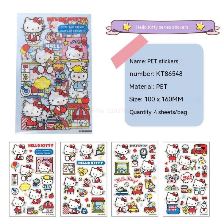 sanrio-สติกเกอร์สำหรับสัตว์เลี้ยง-kuromi-hello-kitty-สติ๊กเกอร์โปร่งแสงครอบครัวทำรายงานด้วยมือวัสดุสติกเกอร์ทำรายงานด้วยมือเครื่องเขียน-s