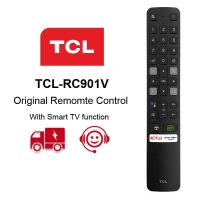 รีโมตคอนลทีวี RC901V FMR6 TCL สําหรับ Android TCL Smart Netflix พร้อมบลูทูธ voice assistant 32s65a 40s65a 32a5 40a5 32a3 40a3 43p8m 50p8m 55p8m 43p615 50p615 55