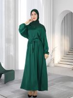 Abayas สำหรับผ้าสวดมนต์ผู้หญิงรอมฎอน abaya ดูไบตุรกีอิสลามอาหรับมุสลิมฮิญาบชุดเจียมเนื้อเจียมตัวผู้หญิงมุสลิม caftan