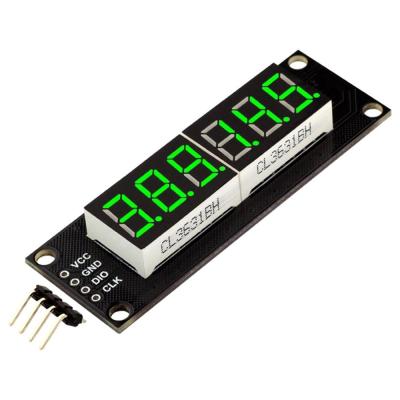 0.36in ชุดสัญญาณไฟ LED ดิจิตอล TM1637หลอดจอแสดงผลแอลอีดีโมดูลนาฬิกา6หลัก7ส่วนสำหรับ Arduino