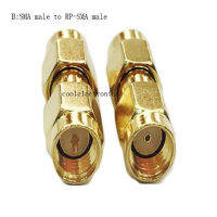 2pcs SMA Male to SMA male RP-SMA Male Straight RF Coaxial Adapter Connector