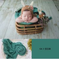 Stretch Baby Wraps Cloth Newborn Photo Props Blanket Wrap Cotton Soft Infant Boy Girl Photography Props Wraps  Accessories Sets  Packs