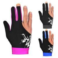 Billiard Gloves 3 Fingers Snooker Gloves Breathable Stretch Spandex Pool Gloves Professional Comfortable Gloves Adjustable Ambidextrous Gloves For Left &amp; Right Hand 3 Finger attractively