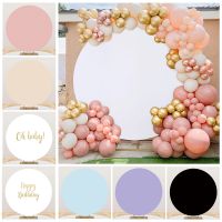 White Round Backdrop Cover For Party Pink Black Circle Backdrop Baby Shower Birthday Wedding Photography Background Decoration Cleaning Tools