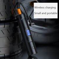 Portable Air Compressor Tire Inflator Electric Wireless Pump for Car Digital Display Motorcycle with Digital LED Light W91F Air Compressors  Inflators