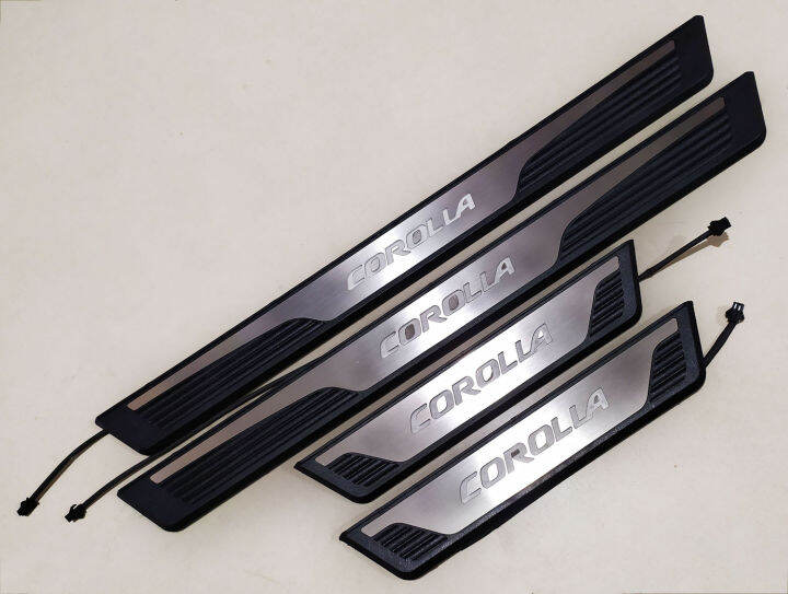 Toyota Corolla 2014 to 2019 Door Side Stepsill With LED Lights Lazada PH