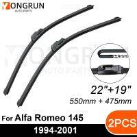 สำหรับที่ปัดน้ำฝนกระจกหน้ารถอุปกรณ์เสริมยางสำหรับ Alfa Romeo 145 22 "+ 19" 1994-2001 1996 1997 1998 1999 2000