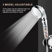 3 Modes Shower with Stop high Pressure Saving Nozzle Filter showerchanger