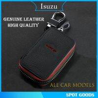 Angel Isuzu Car Keychain Leather Key Case Car Key Wallet Holder