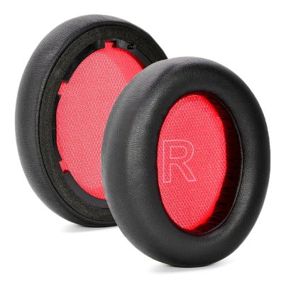 Ear Cushion Foam Cover Soft for Soundcore Q10 / Bluetooth Headphones (Red/black)