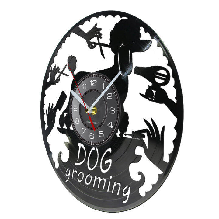 dog-grooming-salon-sign-vinyl-record-wall-clock-poodle-puppy-pet-shop-decor-dog-baths-haircuts-nail-trimming-retro-wall-watch