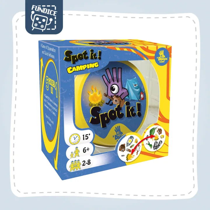 Fun Dice Spot it! Camping Board Game Lazada.co.th