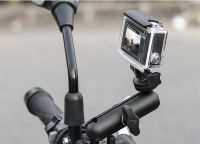 Action Camera Motowolf MDL 3519 ที่ยึดติดกล้อง Action Cam และ แขวงของ สำหรับติดมอเตอร์ไซด์ 360°Motorcycle Bike Camera Holder Handlebar Mount Bracket 1/4 Metal Stand for GoPro Hero10/9/8/7/6/5/4 Action