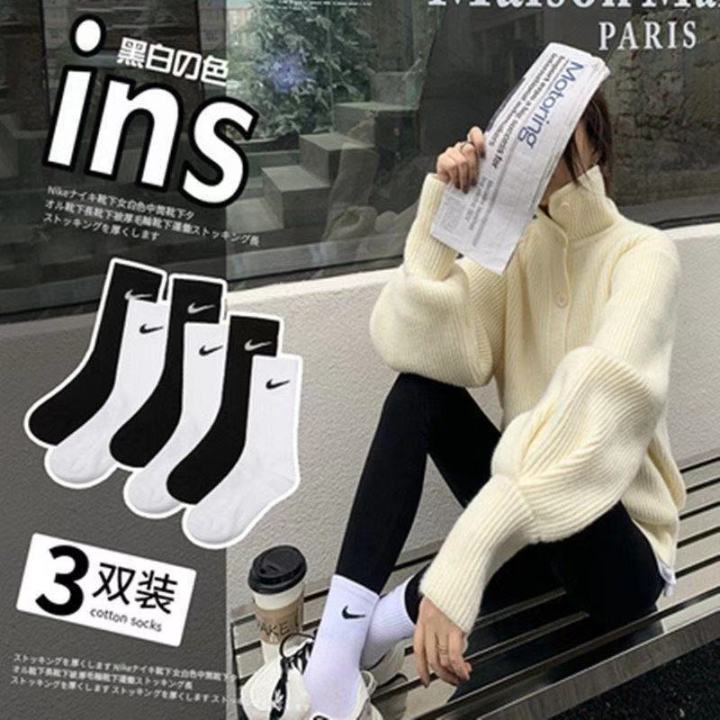 in-stock-ถุงเท้าเด็กหลอดสวมถุงเท้าหญิง-ins-ถุงเท้าฤดูใบไม้ร่วงและฤดูหนาวแบบหนาสไตล์เกาหลีสไตล์ฮาราจูกุ