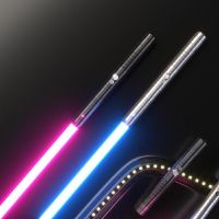 ✟▨ 80cm New Lightsaber Laser RGB Metal Light Saber Sword Toys Espada Kpop Lightstick 2 In 1 With Sound Children 39;s Cool Toys