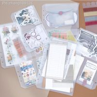 A5 Transparent Storage File Holder 6hole Pouch Loose Leaf Notebook Collection Bag DIY Diary Accessory Name Card Case Storage Bag
