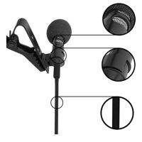 Mic Jepit Clip Microphone Clip Smartphone Laptop Tablet PC Youtube Vlog Smule Mic Penyiar Reporter