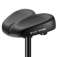 WEST BIKING Bike Bicycle Saddle Bicycle Seat Big Butt Mountain Bike Seat Comfortable Retro Bicycle Accessories