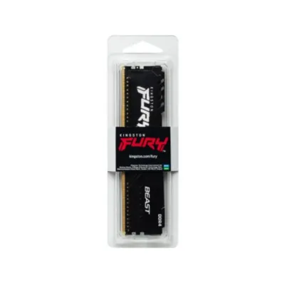 Ram PC Kingston Fury Beast Black 8GB 3200MHz DDR4 KF432C16BB/8
