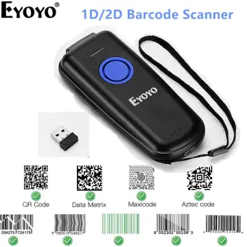 L8BL Bluetooth 2D Barcode Reader And S8 QR PDF417 2.4G Wireless Wired  Handheld Barcode Scanner