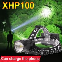 ไฟหน้ารถมอเตอร์ไซค์แบบ Led ที่ทรงพลัง XHP100สุดๆไฟหน้าชาร์จได้ XHP90.2ไฟฉายคาดศีรษะหลอดไฟตกปลา Xhp70.2หัวไฟฉาย Led