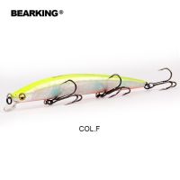 Bearking 12เซนติเมตร12กรัม Crankbait ล่อตกปลาประดิษฐ์หมุนฮาร์ดเหยื่อบางสร้อยตกปลา Wobblers ปลาเหยื่อ